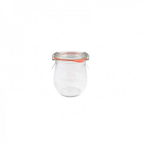 Tarro 22 Cls.tulip con Tapa de Vidrio + Accesorios Tarros Vidrio Borosilicato WECK