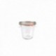 Tarro 29 Cls. Alto con Tapa de Vidrio + Accesorios Tarros Vidrio Borosilicato WECK