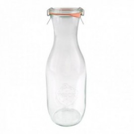 Tarro 1 L. Juice con Tapa de Vidrio + Accesorios Tarros Vidrio Borosilicato WECK