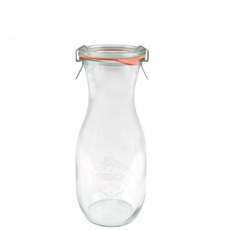Tarro 50 Cls. Juice con Tapa de Vidrio+ Accesorios Tarros Vidrio Borosilicato WECK