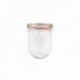 Tarro 1 L. Tulip con Tapa de Vidrio + Accesorios Tarros Vidrio Borosilicato WECK