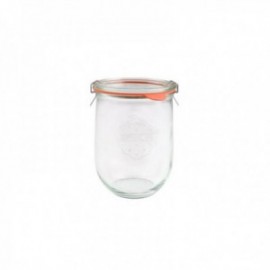 Tarro 1 L. Tulip con Tapa de Vidrio + Accesorios Tarros Vidrio Borosilicato WECK