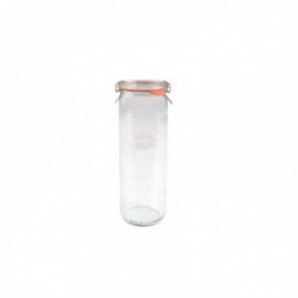 Tarro 60 Cls. Cilindrico Tapa de Vidrio+accesorios Tarros Vidrio Borosilicato WECK