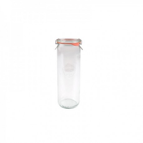 Tarro 60 Cls. Cilindrico Tapa de Vidrio+accesorios Tarros Vidrio Borosilicato WECK
