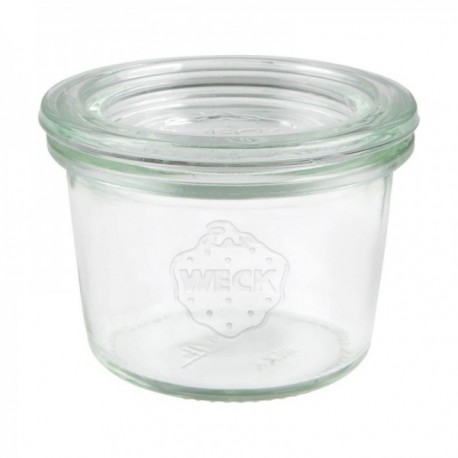 Pack 6 Tarros 8 Cls. con Tapa de Vidrio Vidrio Borosilicato WECK