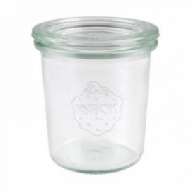 Pack 6 Tarros 16 Cls. con Tapa de Vidrio Vidrio Borosilicato WECK