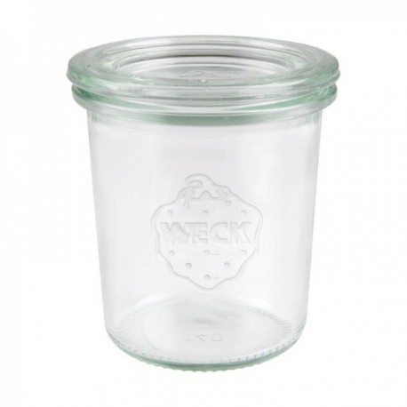 Pack 6 Tarros 16 Cls. con Tapa de Vidrio Vidrio Borosilicato WECK