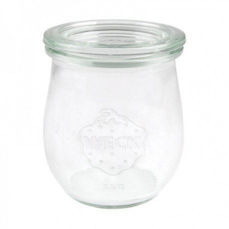 Pack 8 Tarros 22 Cls. con Tapa de Vidrio Vidrio Borosilicato WECK
