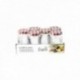 Pack 6 Tarros 10.7 Cls. con Tapa Vichy Rojo Primavera Vidrio WECK