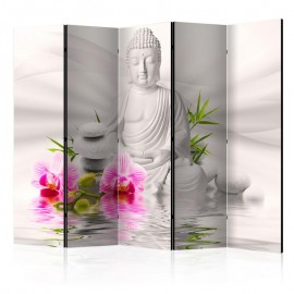 Biombo - Buddha and Orchids II [Room Dividers]