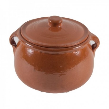 Olla 2 L. 20 Cm. con Tapa Barro Barro Refractario ALFAR PONTE SAMPAIO