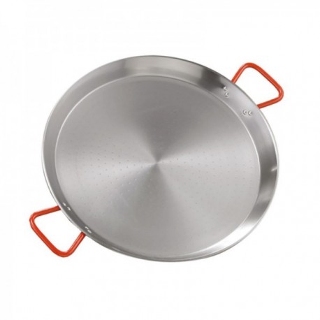 Paellera 34 Cm. Valenciana Pulida 6 Raciones Acero Pulido LA VALENCIANA