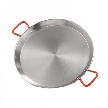 Paellera 55 Cm. Valenciana Pulida 16 Raciones Acero Pulido LA VALENCIANA