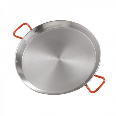 Paellera 60 Cm. Valenciana Pulida 19 Raciones Acero Pulido LA VALENCIANA