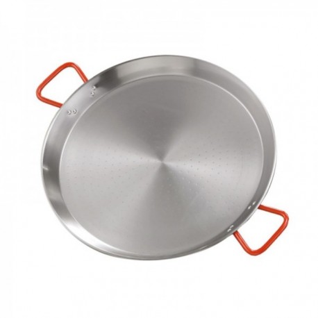Paellera 65 Cm. Valenciana Pulida 22 Raciones Acero Pulido LA VALENCIANA