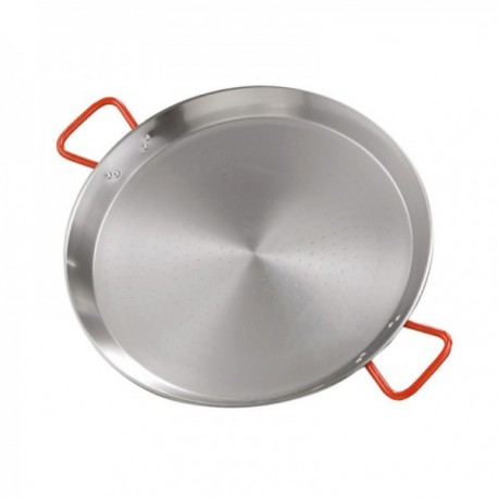 Paellera 70 Cm. Valenciana Pulida 25 Raciones Acero Pulido LA VALENCIANA