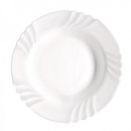 Plato 23.5 Cm. Hondo Ebro Vidrio Opal BORMIOLI