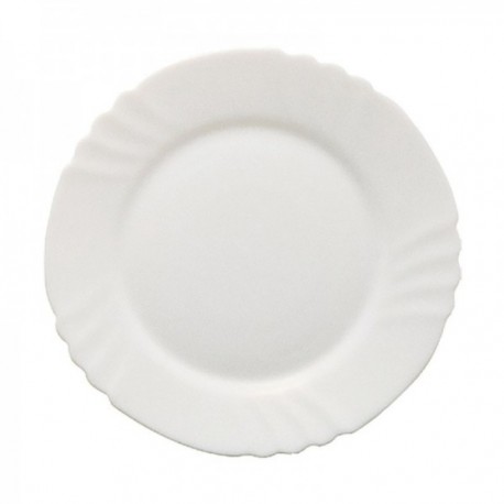 Plato 25.5 Cm. Llano Ebro Vidrio Opal BORMIOLI