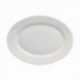 Fuente 36 Cms. Oval Ebro Vidrio Opal BORMIOLI