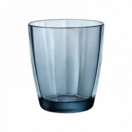 Caja 6 Vasos 30 Cls Pulsar Azul Vidrio BORMIOLI