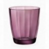 Caja 6 Vasos 39 Cls. Pulsar Purpura Vidrio BORMIOLI