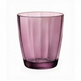 Caja 6 Vasos 30 Cls. Pulsar Purpura Vidrio BORMIOLI
