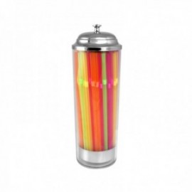 Dispensador Pajitas 25.5X9 Cm. Inox/policarbonato Barra ZODIAC