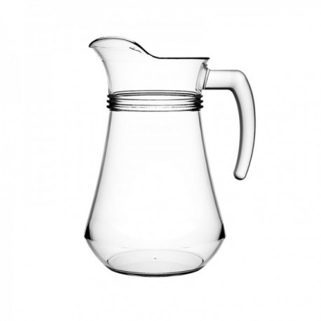 Jarra 1 L Verona con Retenedor Asa Abierta Vidrio PREMIUM GLASS