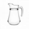 Jarra 1 L Verona con Retenedor Asa Abierta Vidrio PREMIUM GLASS