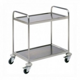 Carro Servicio 93X61X93 Cm.inox. Ruedas + 2 Baldas Acero Inoxidable PUJADAS