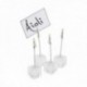 Set 4 Soportes Metacrilato Mesa + Cartelitos Indicador APS
