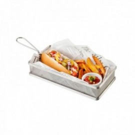 Cesta 26 X 13 X 4.5 Cm. Inox Fritos Tapas Acero Inoxidable APS