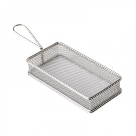 Cesta 21.5 X 10.5 Cm. Fritos Inox Presentacion Acero Inoxidable APS