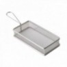 Cesta 21.5 X 10.5 Cm. Fritos Inox Presentacion Acero Inoxidable APS