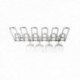 Rack para Colgar Copas 45 X 31.36 X 5.5 Cm. Rack Copas Acero Inoxidable TELLIER