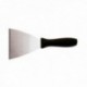 Espatula 12 Cm. Pp Negro + Acero Triangular Acero Inoxidable PADERNO