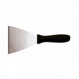 Espatula 12 Cm. Pp Negro + Acero Triangular Acero Inoxidable PADERNO