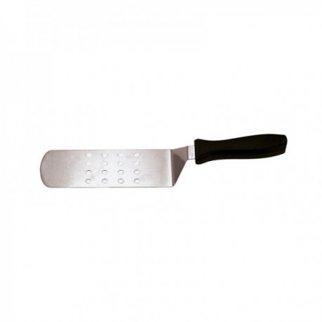 Espatula Perforada Pp Negro + Acero Hamburguesa Acero Inoxidable PADERNO