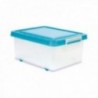 Caja 53 X 39.6 X 24.2 Cm. 30 L. Plastico con Tapa Cajas Polipropileno ARAVEN
