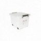 Caja 53 X 39.6 X 37.5 Cm. 60 L. con Tapa y Ruedas Cajas Polipropileno ARAVEN