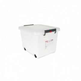 Caja 53 X 39.6 X 37.5 Cm. 60 L. con Tapa y Ruedas Cajas Polipropileno ARAVEN