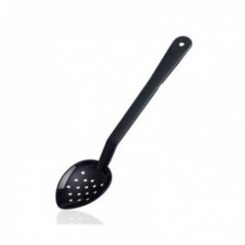 Cucharon 33 Cm. Perforado Policarbonato Negro ARAVEN