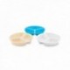 Plato 25.5 Cm. 3 Compartimentos Policarbonato Azul Colectividades AMC