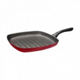 Asador 27 Cm. Cuadrado Marseille Rojo Acero Esmaltado VITREX