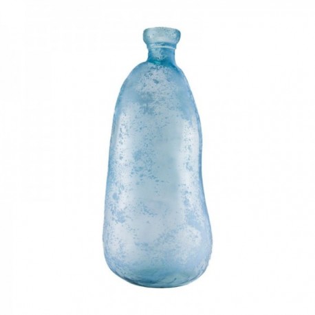 Jarron Anfora 51 Cm. Reactivo Azul Vidrio Rustico Simplicity Vidrio Reciclado SAN MIGUEL
