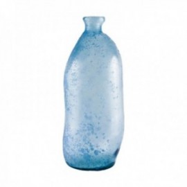 Jarron Anfora 35 Cm. Reactivo Azul Vidrio Rustico Simplicity Vidrio Reciclado SAN MIGUEL
