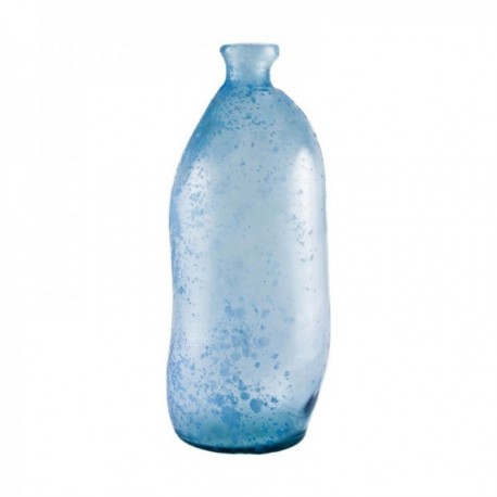 Jarron Anfora 35 Cm. Reactivo Azul Vidrio Rustico Simplicity Vidrio Reciclado SAN MIGUEL
