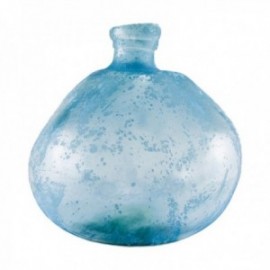 Jarron Anfora 33 Cm. Reactivo Azul Vidrio Rustico Simplicity Vidrio Reciclado SAN MIGUEL