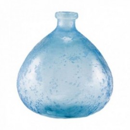 Jarron Anfora 23 Cm. Reactivo Azul Vidrio Rustico Simplicity Vidrio Reciclado SAN MIGUEL