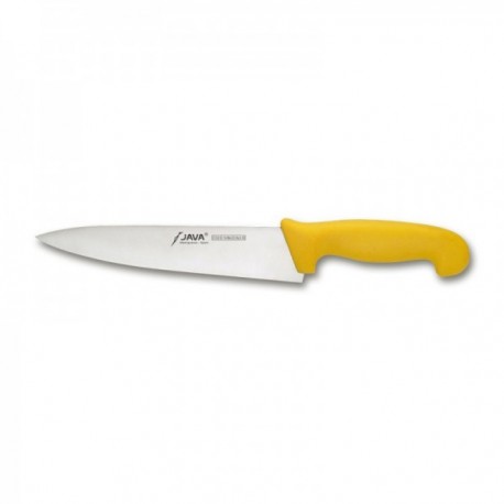 Cuchillo 15 Cm.punta Aguda Mango Inyectado Amarilo Carnicero Molibdeno Vanadio JAVA
